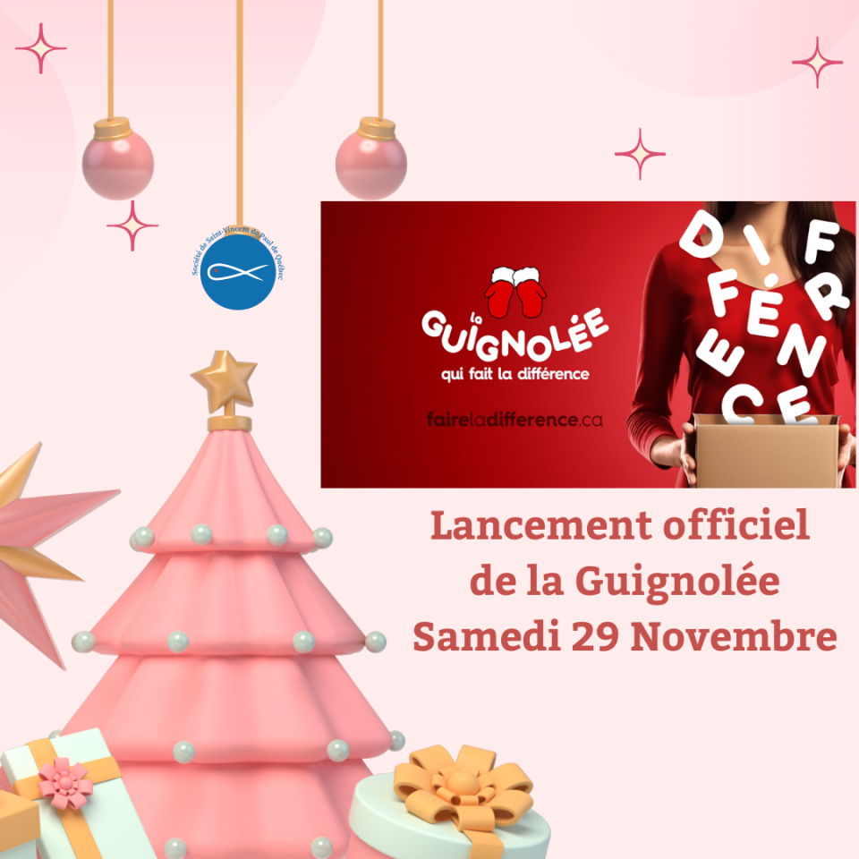 Lancement de la 165ème Guignolée de la Société de Saint-Vincent de Paul